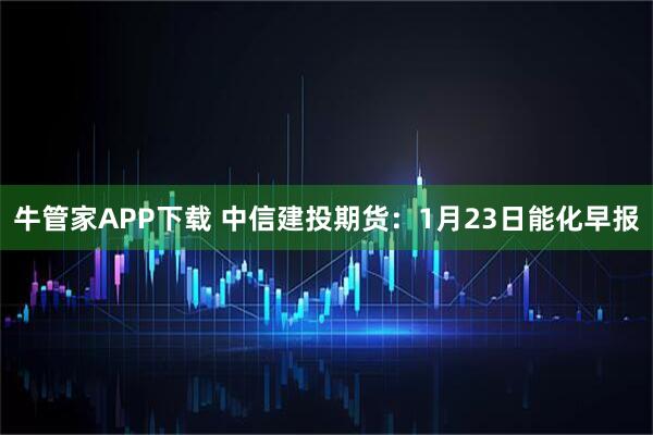 牛管家APP下载 中信建投期货：1月23日能化早报