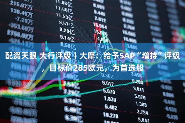 配资天眼 大行评级丨大摩：给予SAP“增持”评级，目标价285欧元，为首选股