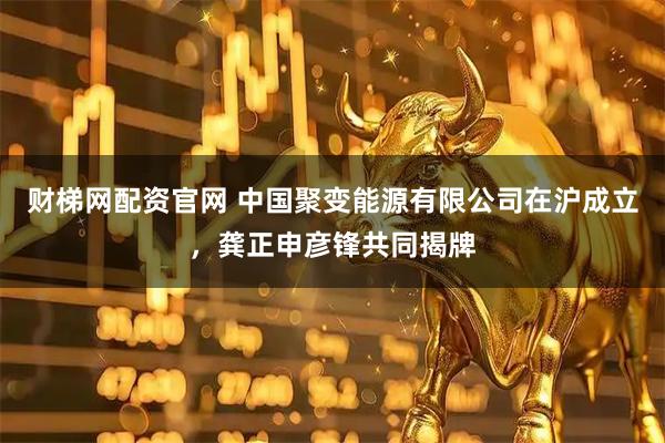 财梯网配资官网 中国聚变能源有限公司在沪成立，龚正申彦锋共同揭牌