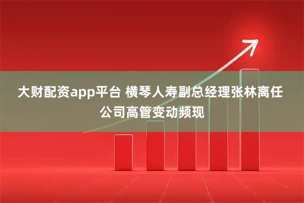 大财配资app平台 横琴人寿副总经理张林离任 公司高管变动频现