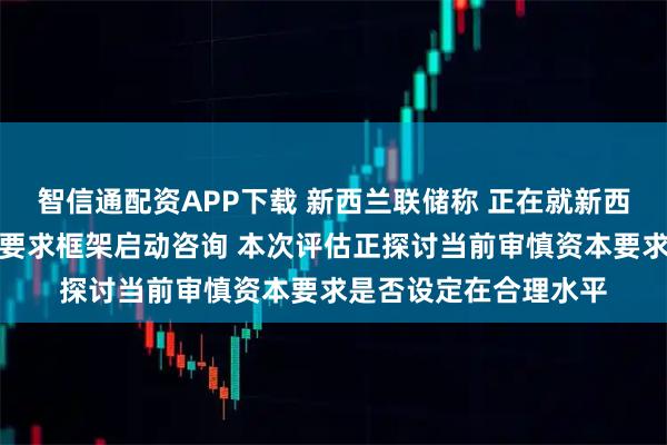 智信通配资APP下载 新西兰联储称 正在就新西兰存款吸收机构资本要求框架启动咨询 本次评估正探讨当前审慎资本要求是否设定在合理水平